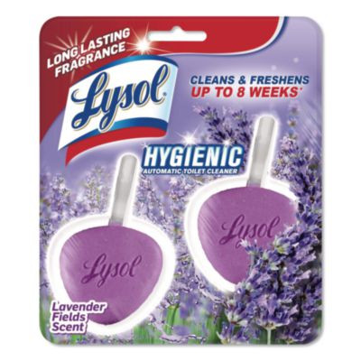 Hygienic Automatic Toilet Bowl Cleaner, Lavender Fields Scent, 2/Pack