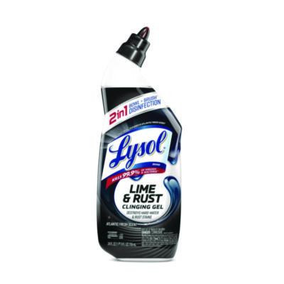 Disinfectant Toilet Bowl Cleaner w/Lime/Rust Remover, Atlantic Fresh Scent, 24 Oz Angle-Neck Bottle