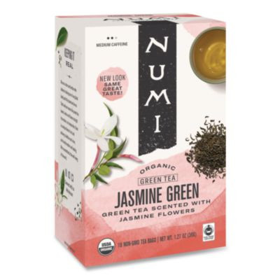 Organic Teas And Teasans, 1.27 Oz Filterbag, Jasmine Green, 18/Box