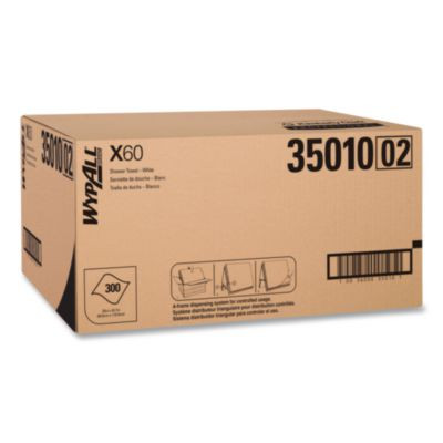 X60 Shower Towels, 22.5 x 39, White, 100/Box, 3 Boxes/Carton