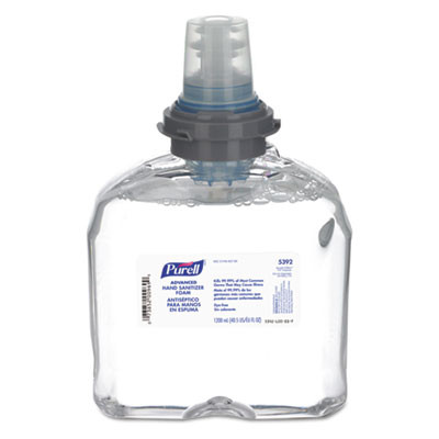 Advanced Hand Sanitizer Tfx Refill, Foam, 1,200 Ml, Unscented, 2/Carton