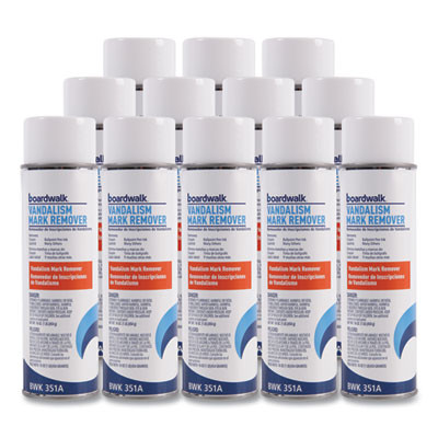Vandalism Mark Remover, 15 Oz Aerosol Spray, 12/Carton