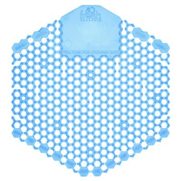 Wave 3D Urinal Deodorizer, Cotton Blossom Scent, Blue, 10/Box, 6 Boxes/Carton
