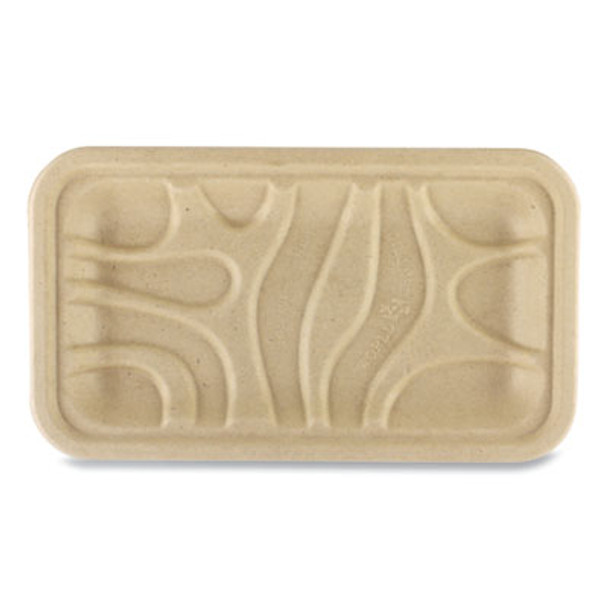 Pfas Fiber Trays, 8.3 x 4.9 x 0.7, Natural, Paper, 500/Carton