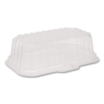 Ops Dome-Style Lid, 17S Deep Dome, 8.3 x 4.8 x 2.1, Clear, Plastic, 250/Carton