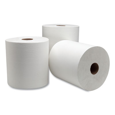 Advanced Hardwound Roll Towel, 1-Ply, 7.88" x 1,000 Ft, White, 6 Rolls/Carton