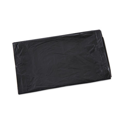 Linear Low Density Industrial Can Liners, 30 Gal, 0.65 Mil, 30" x 36", Black, Flat Pack, 200/Carton