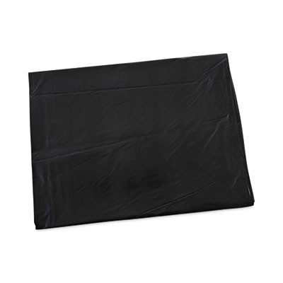 Linear Low Density Industrial Can Liners, 60 Gal, 0.7 Mil, 38" x 58", Black, Flat Pack, 100/Carton