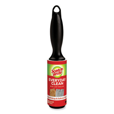 Everyday Clean Mini Lint Roller, 30 Sheets/Roll, 24/Carton