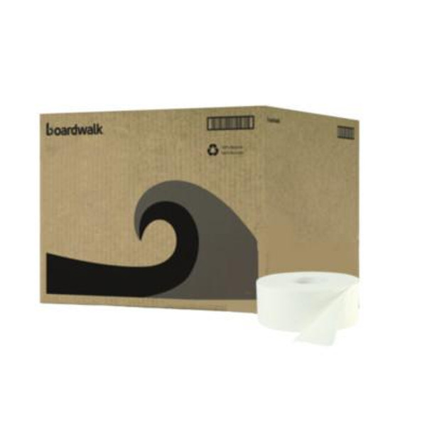 Jrt Jumbo Roll Bathroom Tissue, Septic Safe, 2-Ply, 3.3" x 1,000 Ft, White, 12 Rolls/Carton