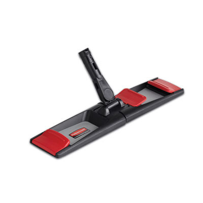 Adaptable Flat Mop Frame, 18.25 x 4, Plastic, Black/Gray/Red