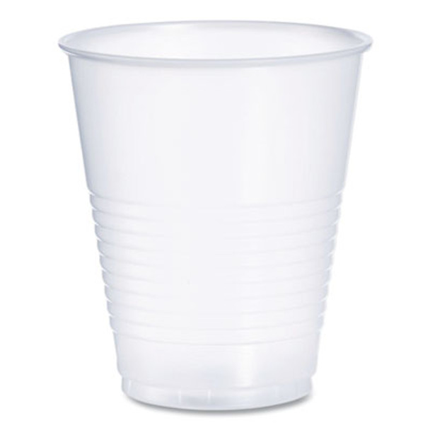 High-Impact Polystyrene Squat Cold Cups, 12 Oz, Plastic, Translucent, 50/Pack