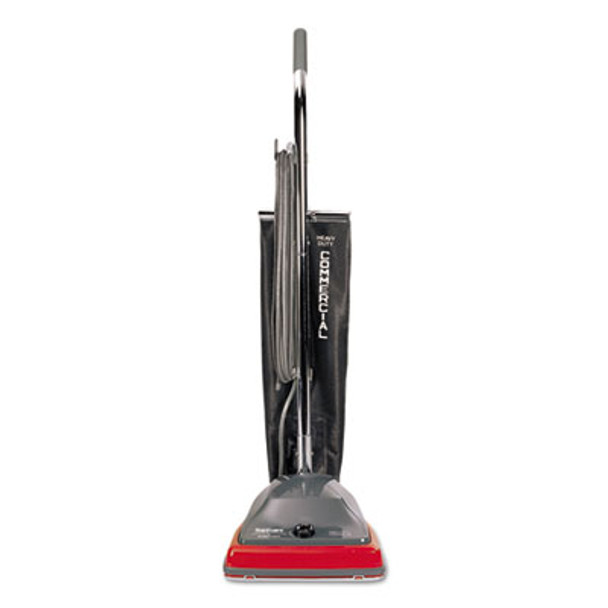 Tradition Upright Vacuum Sc679K, 12" Cleaning Path, Gray/Red/Black