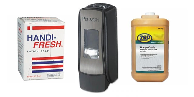 Hand Soaps, Hand Sanitizer & dispensers