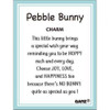 Pebble Bunny With Butterfly