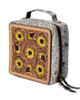 Tooled Leather and Cowhide Floral Jewelry Case