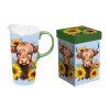 17oz Harvest Blossom Highland Cow Ceramic Cup
