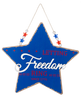 Patriotic Star Hanging Plaque
