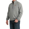 Gray Half Zip Windbreaker Pullover