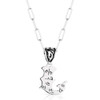 Engraved J Initial Necklace