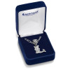 Engraved L Initial Necklace