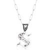Engraved S Initial Necklace