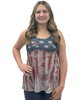 Retro American Flag Sublimation Tank Top