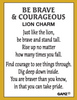 Be Brave & Courageous Lion Charm