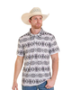 Southwestern Aztec Print Polo Shirt