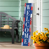Stars and Stripes Welcome Porch Leaner