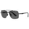 Matte Black Wing Sunglasses