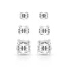 Shine Bright Triple Crystal Post Earring Set