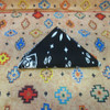 Black & White Paisley Arrowhead Bandana