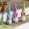 Ceramic Bunny Gnome Statue