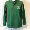 Green Arrowhead Quarter Button Pullover