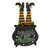 LED Welcome My Pretties Cauldron Decor