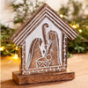 Wood Carved Nativity Table Décor