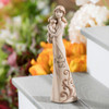 Who Rescued Who Angel Holding Dog Garden Figurine
