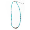 Turquoise Bead Tube Necklace