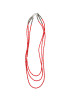 Red 3 Strand Beaded Necklace