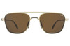 Mach Matte Brown & Gold Sunglasses
