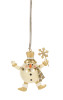 Gold Santa & Snowman Ornaments