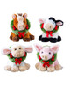 Yuletide Wreath Animal Figurine