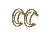 1" Gold and Rhinestone Multi Hoop