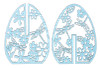 Laser Cut Egg Figurines