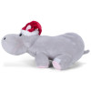9-inch Plush Christmas Hippo