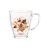 Grateful, Thankful, Blessed Glass Coffee Cup