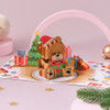 Santa Bear Paper Pop Up Card