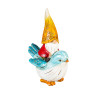 Gnomes Riding On Bird Resin Statue