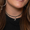 Navajo Pearl Necklace with Cowboy Boot Charm